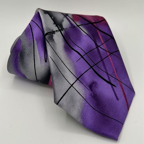 Jerry Garcia 100%Silk necktie; Collection Fifty Nine “ Poet Absorb the War”. - Picture 6 of 6